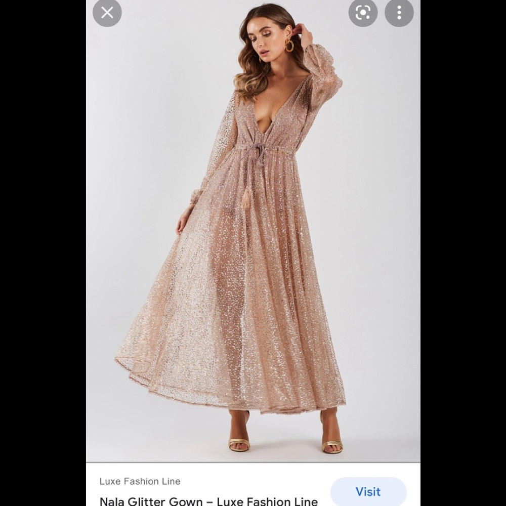 Luxe Fashion Glitter Dress